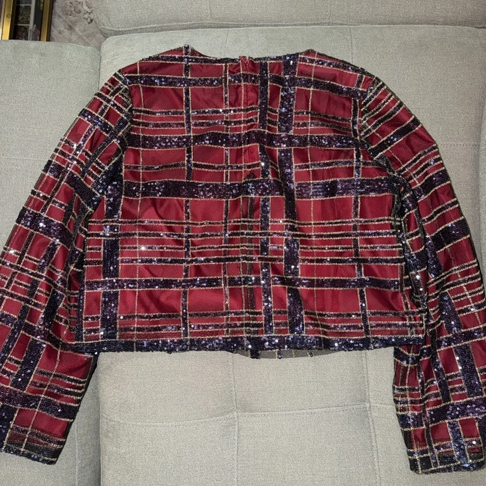 TUCKERNUCK Sequin Plaid Maxine Top + Sequin Plaid Meg Skirt SET small/medium